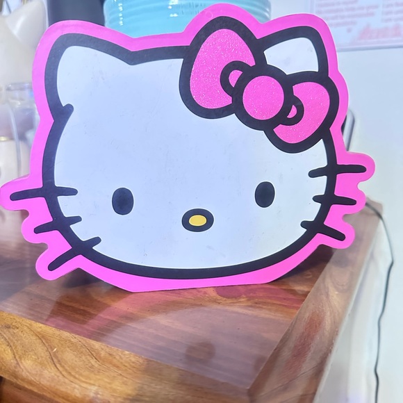 Hello Kitty Other - Hello Kitty Pink and White Party Sign